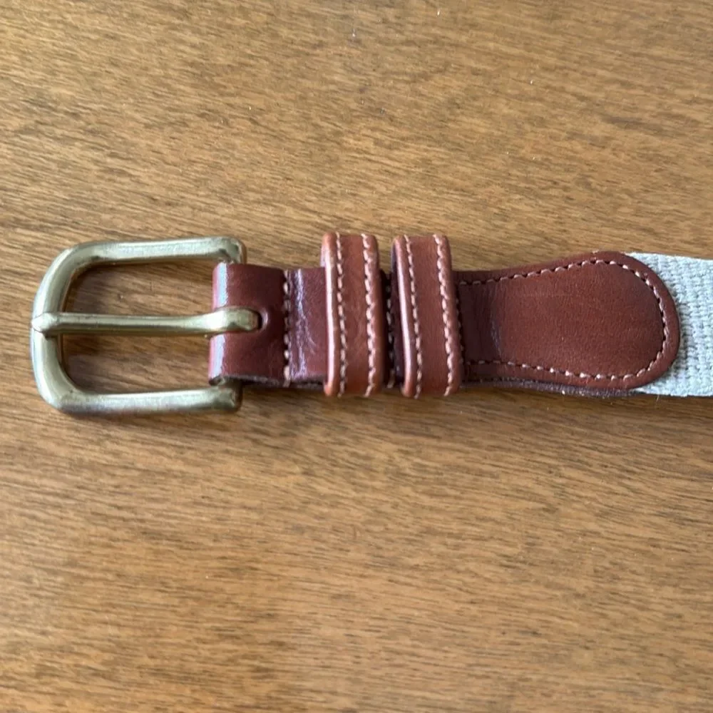 Coach leather/canvas belt